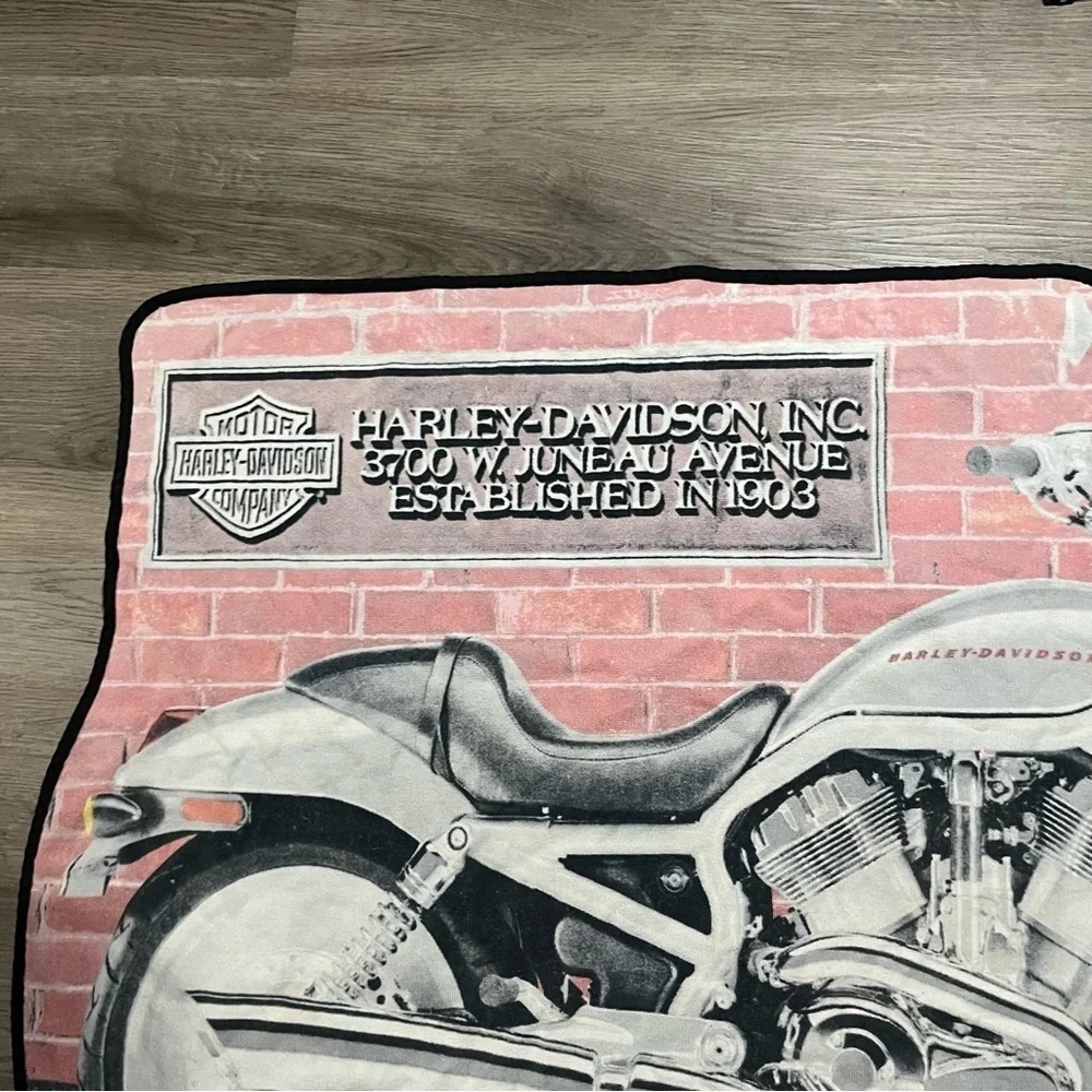 Vintage 1980’s Harley-Davidson Bike Motorcycle Shape Towel Terry Cloth